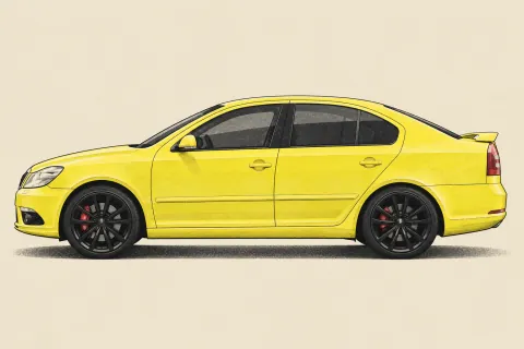 Skoda Octavia RS - иллюстрация